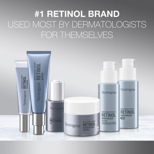 Neutrogena Rapid Wrinkle Repair Hyaluronic Acid Retinol Cream, Anti Wrinkle Cream, Face Moisturizer, Neck Cream & Dark Spot Remover for Face - Day & Night Cream with Hyaluronic Acid & Retinol, 50 ml. - Image 6