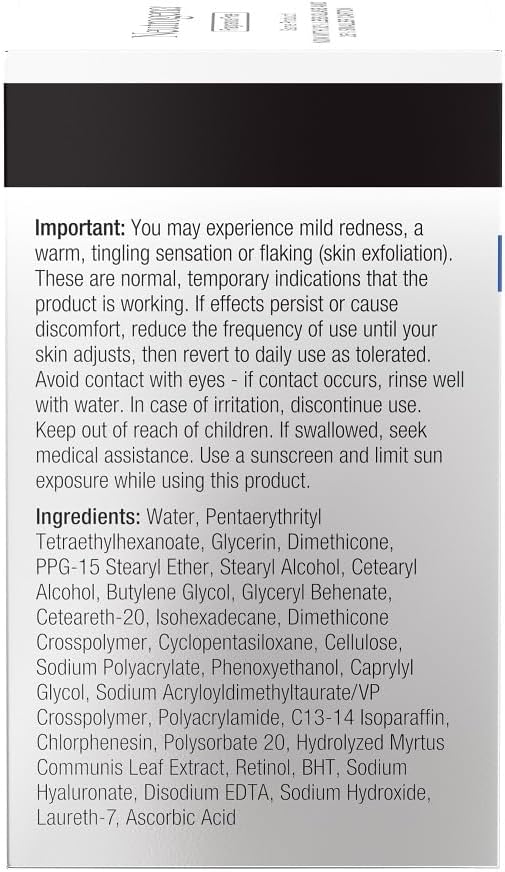 Neutrogena Rapid Wrinkle Repair Hyaluronic Acid Retinol Cream, Anti Wrinkle Cream, Face Moisturizer, Neck Cream & Dark Spot Remover for Face - Day & Night Cream with Hyaluronic Acid & Retinol, 50 ml. - Image 8