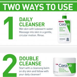 CeraVe Hydrating Facial Cleanser 473 ml for Daily Face Washing, Dry to Normal Skin
