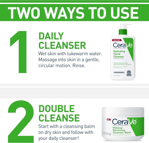 CeraVe Hydrating Facial Cleanser 473 ml for Daily Face Washing, Dry to Normal Skin - Image 5