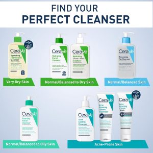 CeraVe Hydrating Facial Cleanser 473 ml for Daily Face Washing, Dry to Normal Skin